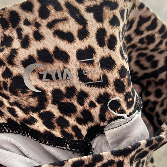 Zyia brilliant scrunchy leopard high rise leggings 6-8 - Picture 9 of 9